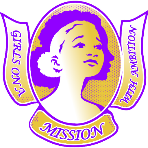 Girls On a Mission with Ambition Logo